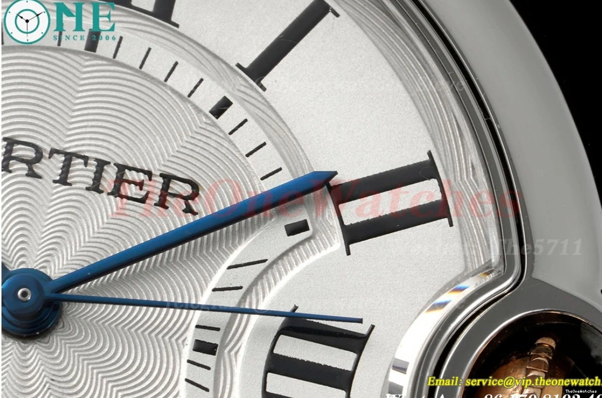 Ballon YG De Stk Bleu Wht 3KF Cartier A076 SS 36mm 0426